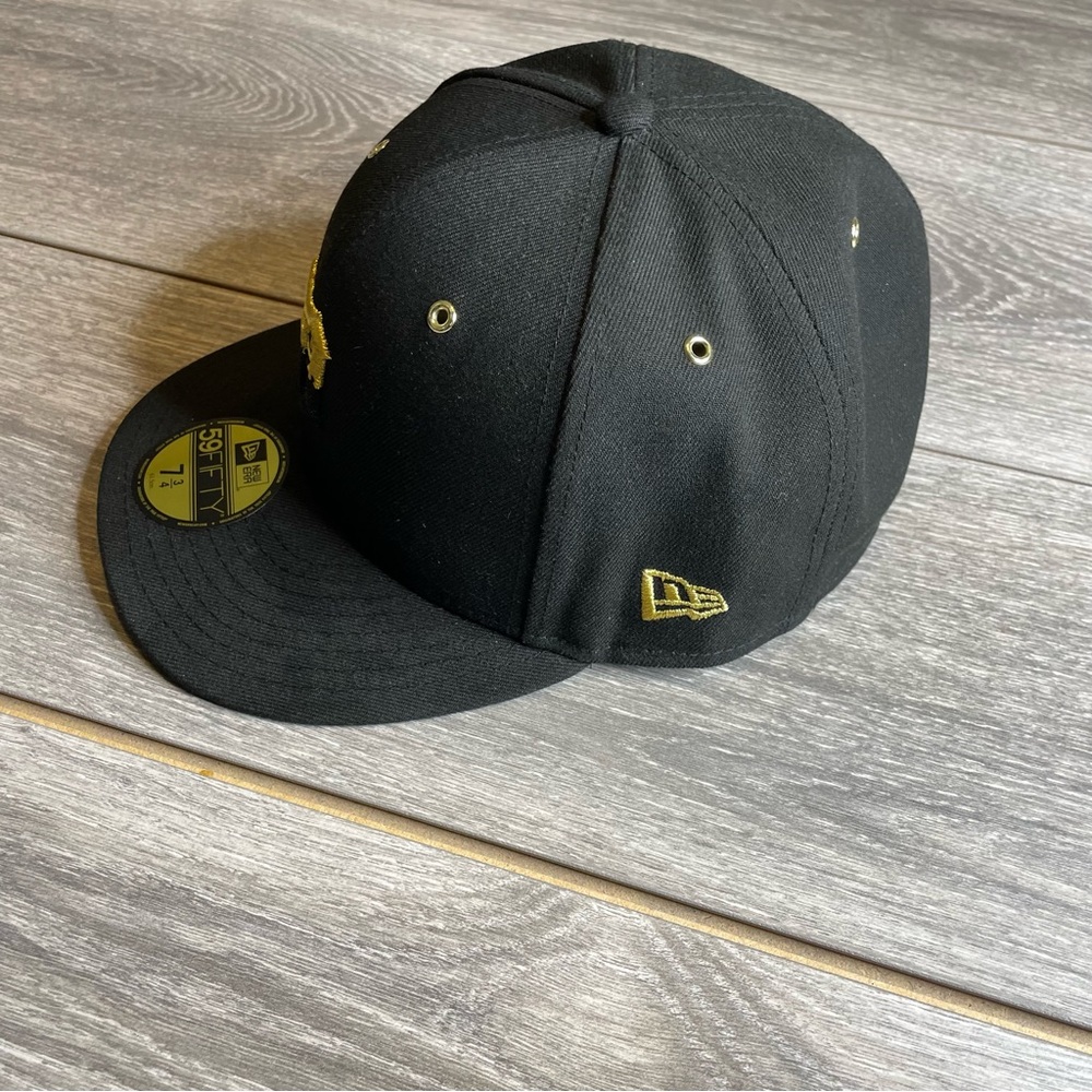 New Era Detroit Tigers Black & Gold 59FIFTY Hat 1984 World Series 7 3/4 HTF Rare - Picture 4 of 9